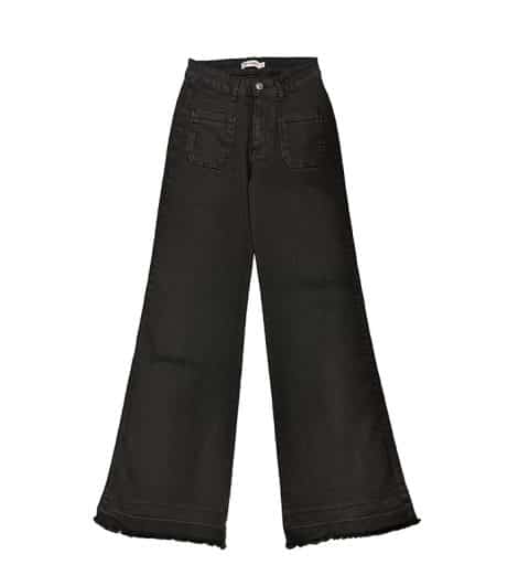 Pantalón Vaquero Campana Negro Pink Pomelo