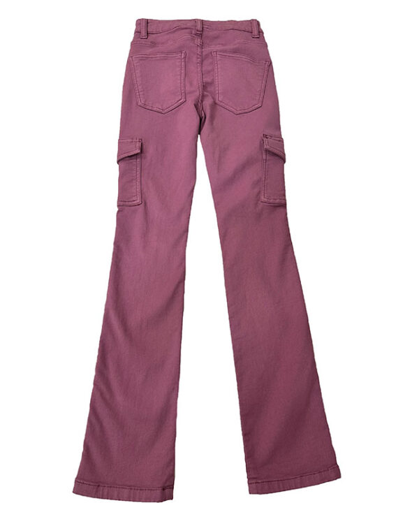 pantalón cargo ajustado rosa